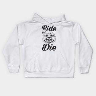 Ride or Die - Bike Quote Kids Hoodie